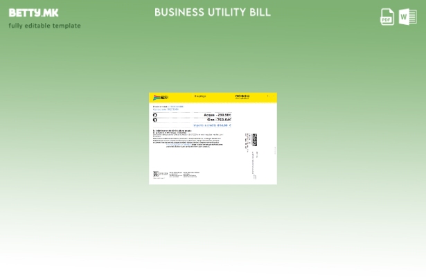 Модерен стил шаблон за деловни сметки за комунални услуги на Gruppo Hera